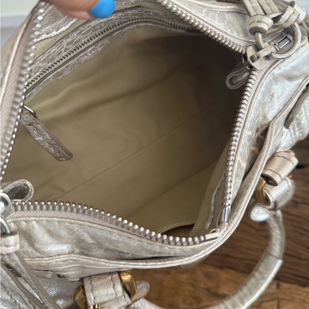 CHLOE Paddington Metallic Silver Leather Top-Handle all inclusive authentic card - Picture 16 of 16